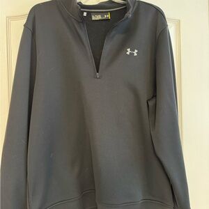 Under Armour Charcoal black performance Quarter-Zip Sweatshirt